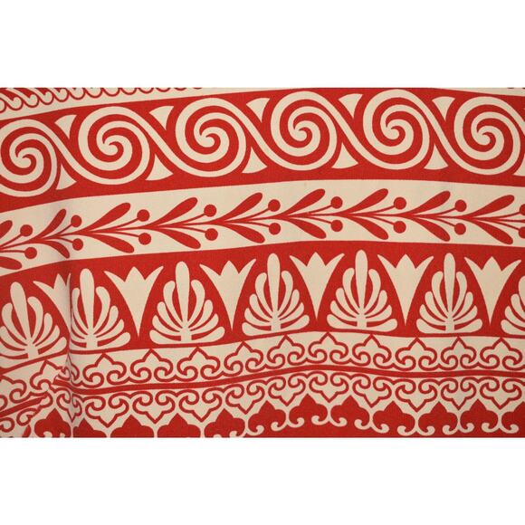 J. MCLAUGHLIN $198 Red Cream Sophia Dress 3/4 Sleeve Geometric Print Large - Picture 4 of 4